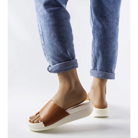 Sandali marroni con zeppa del Monferrato marrone 2