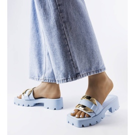 Ciabatte blu con suola spessa di Provinc 2