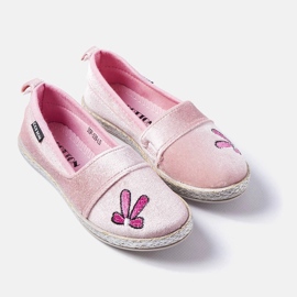 Ballerine in velluto rosa di Patria 1