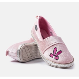 Ballerine in velluto rosa di Patria 2