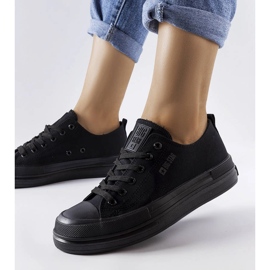 Sneakers nere con plateau di Big Star LL274967 nero 1