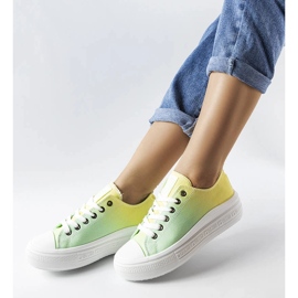 Sneakers Big Star LL274A186 gialle e verdi giallo 1