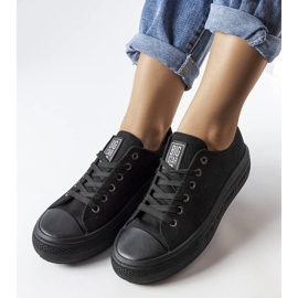 Sneakers nere con plateau di Big Star LL274A176 nero 1