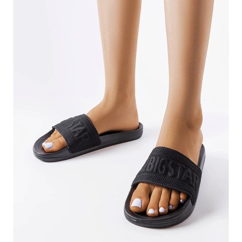 Pantofole nere Big Star LL274A158 nero 1