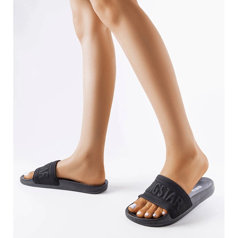 Pantofole nere Big Star LL274A158 nero 2
