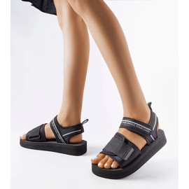 Sandali Big Star in schiuma nera LL274784 nero 1