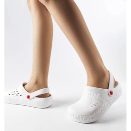 Pantofole bianche Big Star II275003 bianco 2