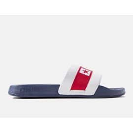 Ciabatte bianche e blu scuro di Big Star LL174455 bianco 2