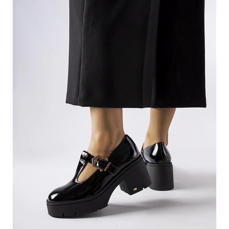 Scarpe nere Karino 4821/090-P NERO/NAPLAK 1