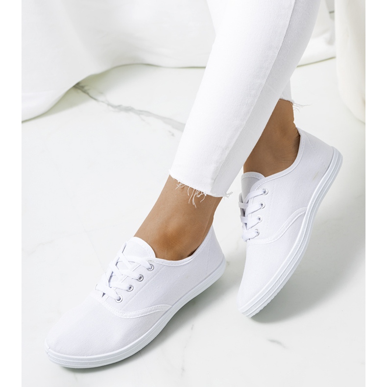 Sneakers bianche da donna Snicki bianco 1