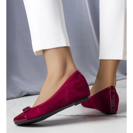 Ballerine bordeaux con zeppa indoor di Cailot rosso 1