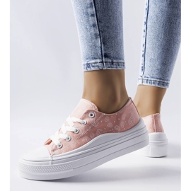 Sneaker rosa con plateau di Bélair 1