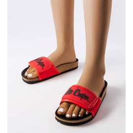 Ciabatte in sughero rosso con fibbie di Lee Cooper LCW-22-35-1188L 1