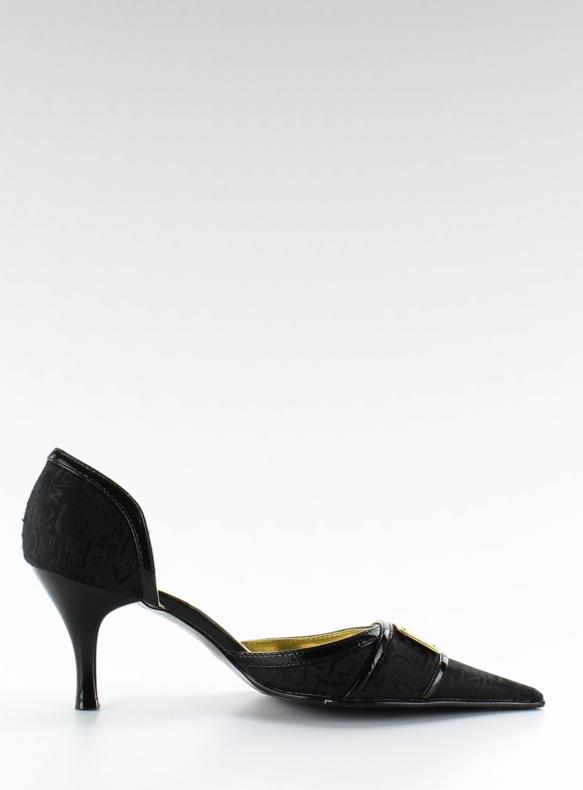 Décolleté con decoro 51589-36 nero grigio 2