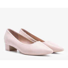 Décolleté beige su palo basso Zafira 1
