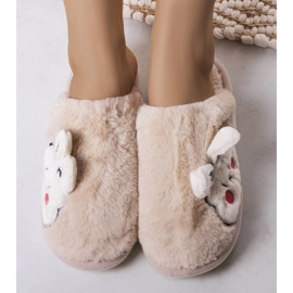 Pantofole Half Bunny morbide beige 1