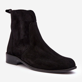 Stivali da Donna in Camoscio Con Cerniera Nero Nicole 2829 1