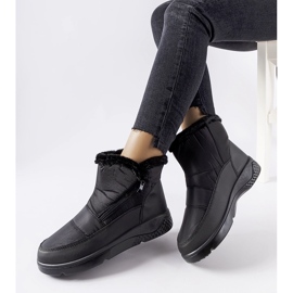 Stivali da neve isolanti Judithe neri con cerniera nero 1