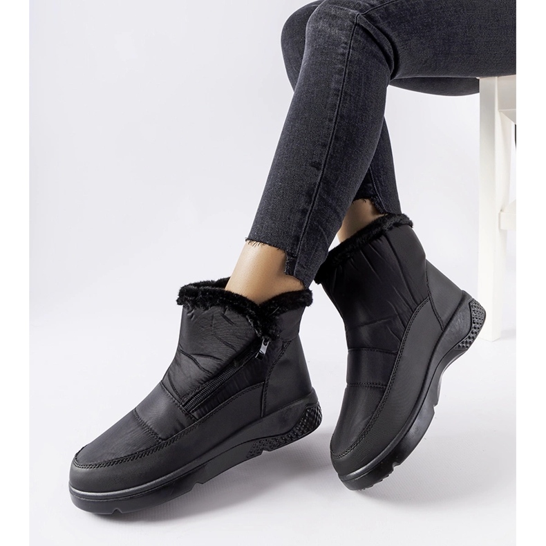 Stivali da neve isolanti Judithe neri con cerniera nero 1