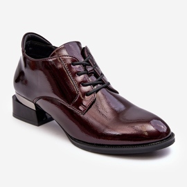Vinceza Scarpe brogue stringate da donna bordeaux di Banosa rosso 2