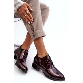 Vinceza Scarpe brogue stringate da donna bordeaux di Banosa rosso 1