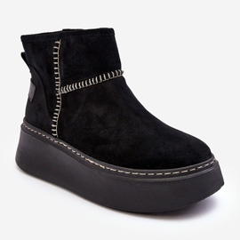 Stivali da neve in pelle scamosciata da donna Maciejka 06257-01 Neri nero 2