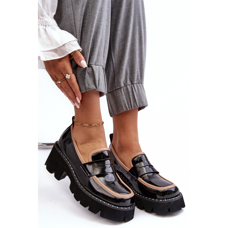 S.Barski Mocassini da Donna in Pelle D&amp;A MR870-32 Neri nero 1