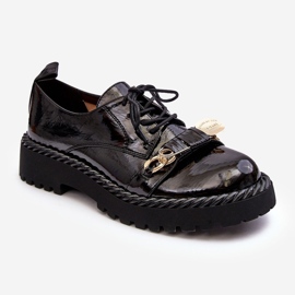 S.Barski Scarpe in vernice da donna D&amp;A MR870-81 Nere nero 1