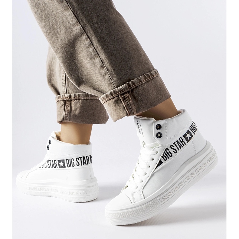 Sneakers bianche isolanti Big Star MM274009 bianco 1