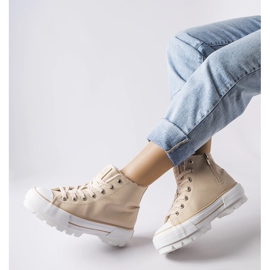 Scarpe da ginnastica isolanti beige Big Star MM274038 1
