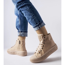 Scarpe da ginnastica isolanti beige Big Star MM274022 1