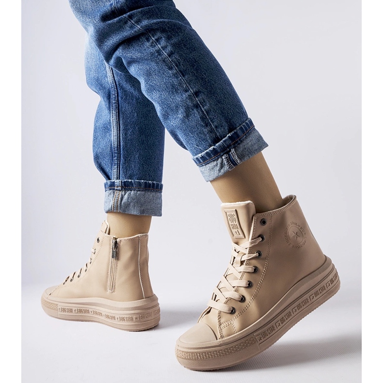Scarpe da ginnastica isolanti beige Big Star MM274022 1
