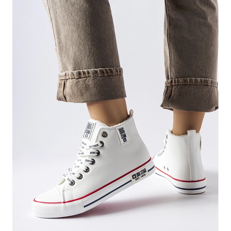 Sneakers bianche isolanti Big Star KK274597 bianco 1