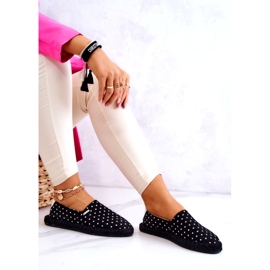 Espadrillas Da Donna Con Pois Big Star JJ274867 Nere nero 3