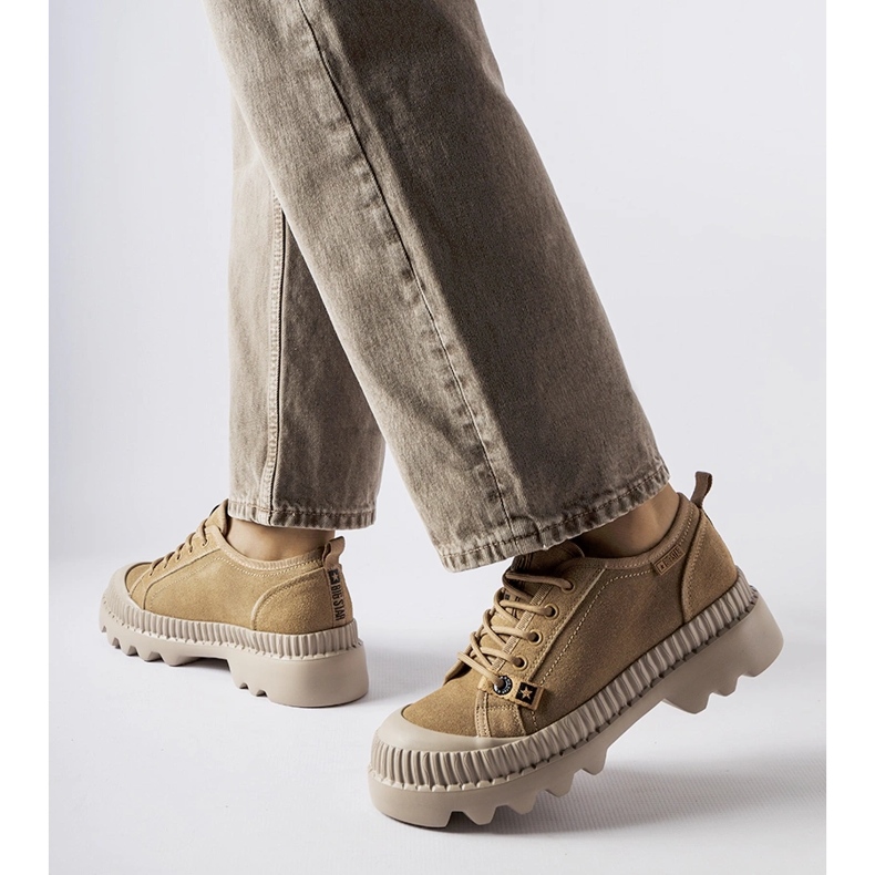 Sneakers in pelle beige Big Star KK274511 1