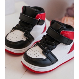 Scarpe Sportive Alte da Bambino Teredite Bianca e Rossa bianco 2