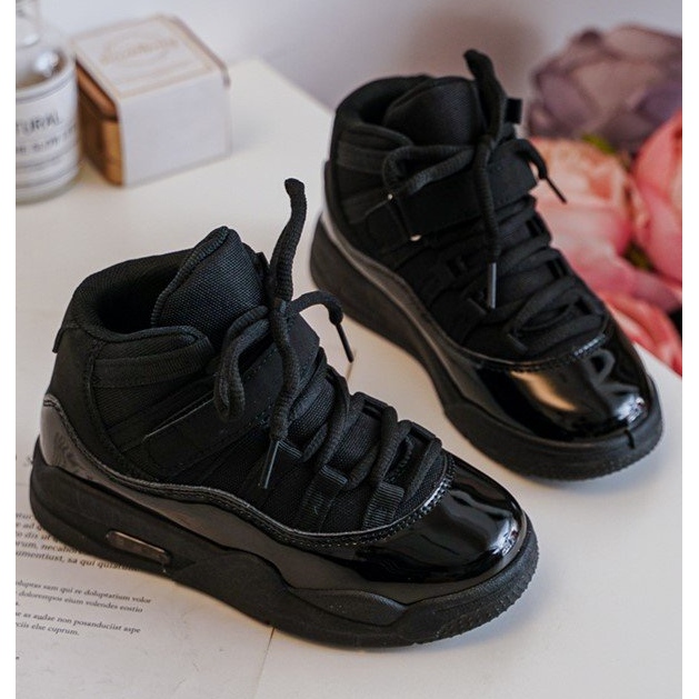 Scarpe stringate sportive per bambini Nere Darina nero 2