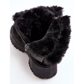 PE1 Stivaletti Da Donna In Camoscio Con Pelliccia, Colore Nero Hasiva 2