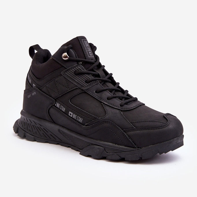 Scarponi da trekking isolati da uomo neri Big Star MM174164 nero 1