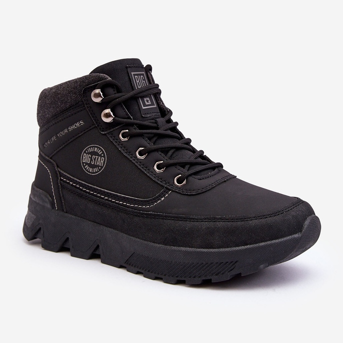 Scarpe da Trekking da Uomo Nere Big Star MM174016 nero 1