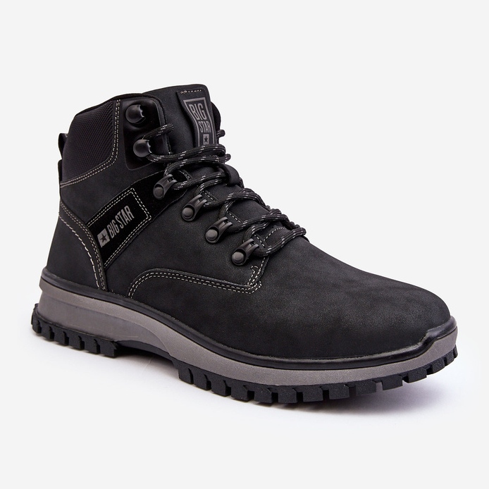 Scarpe da Trekking da Uomo Nere Big Star MM174019 nero 1