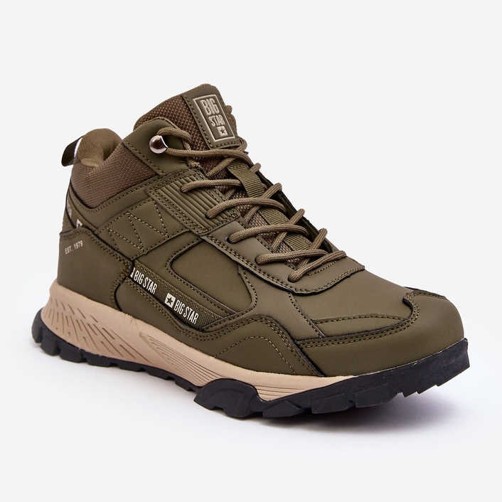 Scarpe da trekking isolate verdi Big Star MM174163 verde 1