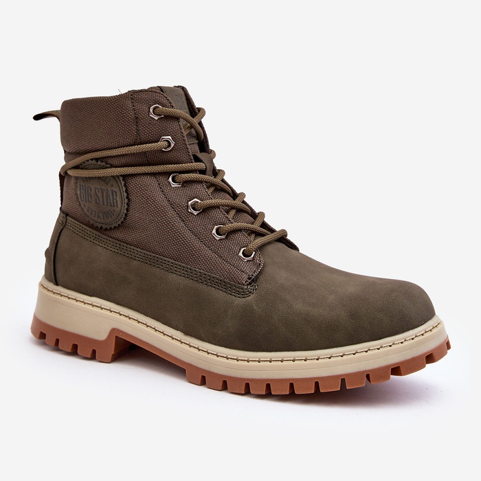 Stivali Trapper da uomo Memory Foam Khaki Big Star KK174205 verde 1