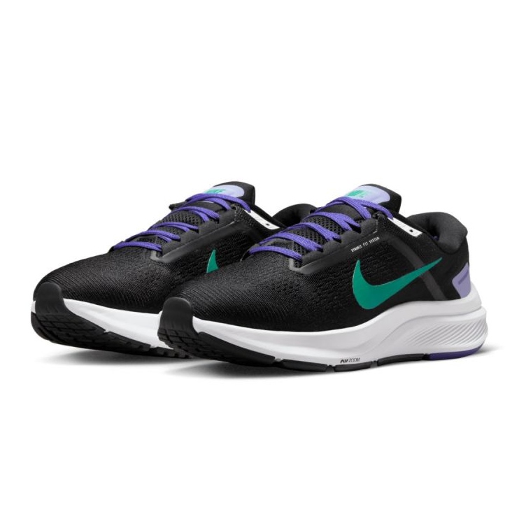 Scarpe sportive Nike Air Zoom Structure 24 da donna DA8570-004 Nere nero 3
