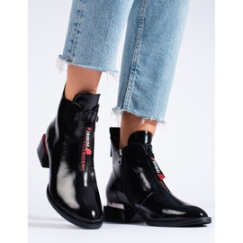Stivali da donna con tacco basso Shelovet nero 1