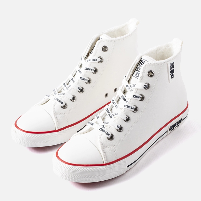 Sneakers alte bianche da uomo Big star KK174345 bianco 1