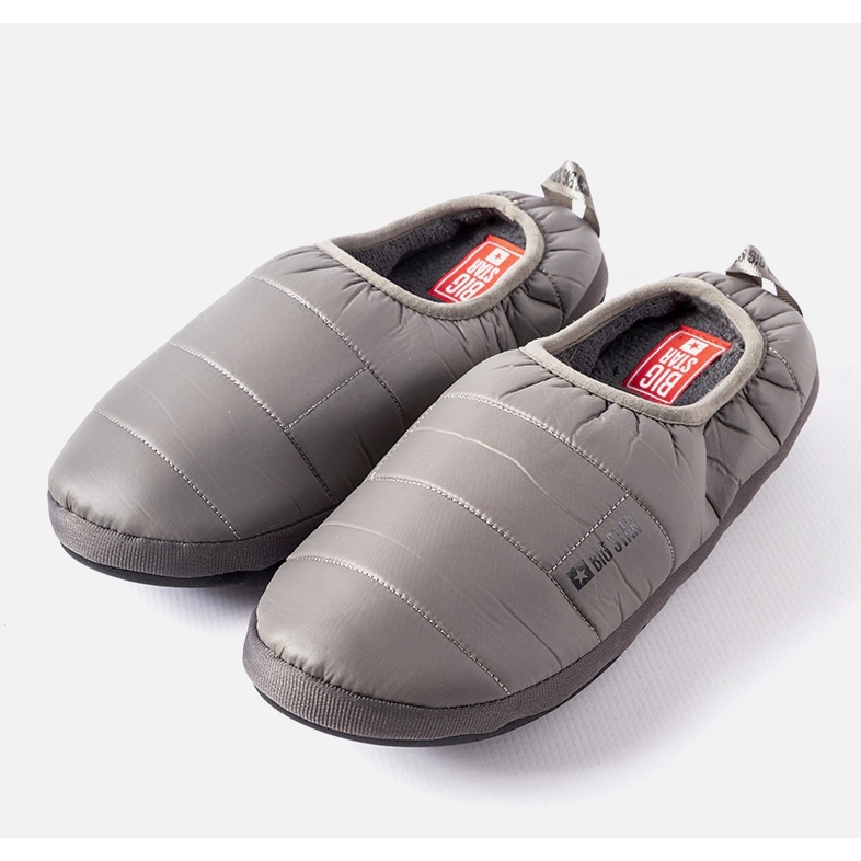 Big Star Pantofole da uomo isolanti grigie KK174362 grigio 1