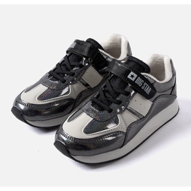Sneakers nere glitterate Big Star KK374103 nero 1