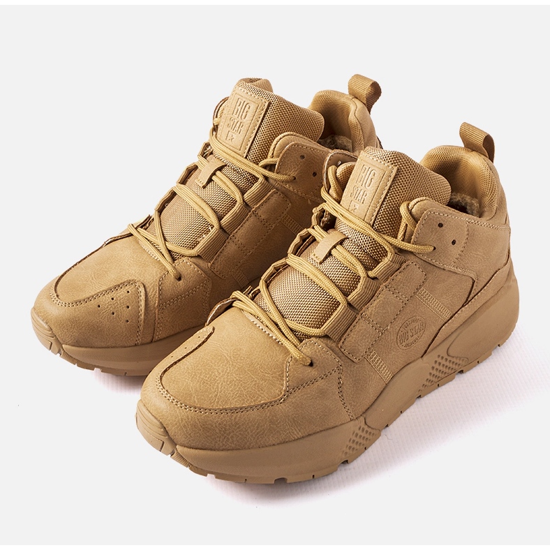 Sneakers da uomo color caramello Big Star KK174248 beige 1