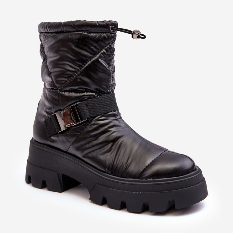 PH2 Stivaletti da donna con suola massiccia e tacco piatto, Black Werikse nero 1
